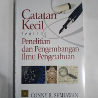 CATATAN TENTANG PENELITIAN DAN PENGEMBANGAN ILMU PENGETAHUAN